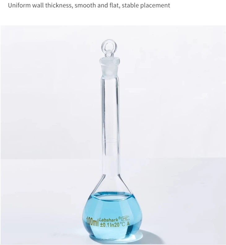 BKMAM Wholesale Premium Quality 250ml Borosilicate Glass Volumetric Flask Reliable Laboratory Supply At Competitive Price