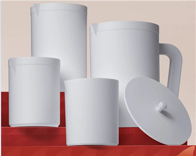 Förtjockad PTFE/plastbägare